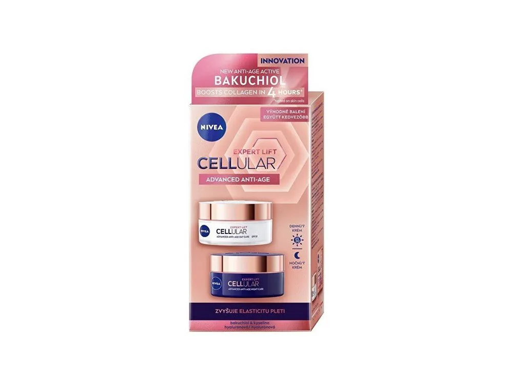 Nízká Cena Nivea Duo denní + noční krém 2x50 ml Hyaluron Cellular Filler Elasticity