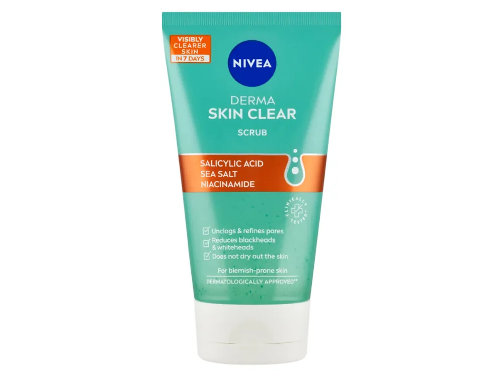Nejprodávanější Nivea pleťový peeling 150 ml Derma Skin Clear