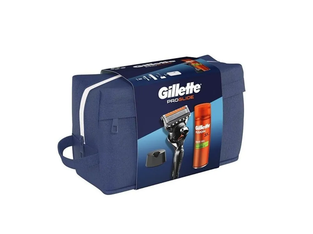 Gillette dárková sada Proglide (strojek Fusion5 Proglide + gel 200 ml) Originální