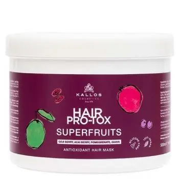 Poslední Šance KALLOS Superfruits Pro-Tox Hair Mask 500ml - antioxidační maska na poškozené vlasy