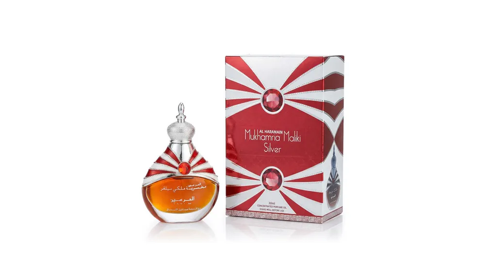 Al Haramain Mukhamria Maliki Silver parfémovaný olej 30 ml UNISEX Sleva