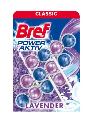 Bref WC blok Power Aktiv 3 ks (3x50g) Lavender Značkový
