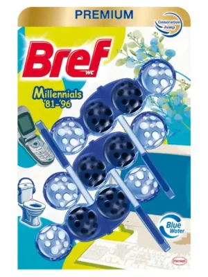 Dokud Zásoby Vydrží Bref WC blok Color Aktiv 3 ks (3x50g) Millennials