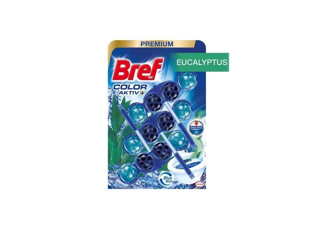 Bref WC blok Color Aktiv 3 ks (3x50g) Eucalyptus Značkový