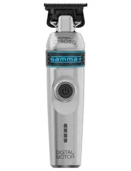 Originální GAMMA PIÚ Trimmer CYBORG - profesionální celokovový zastřihovač vlasů a vousů
