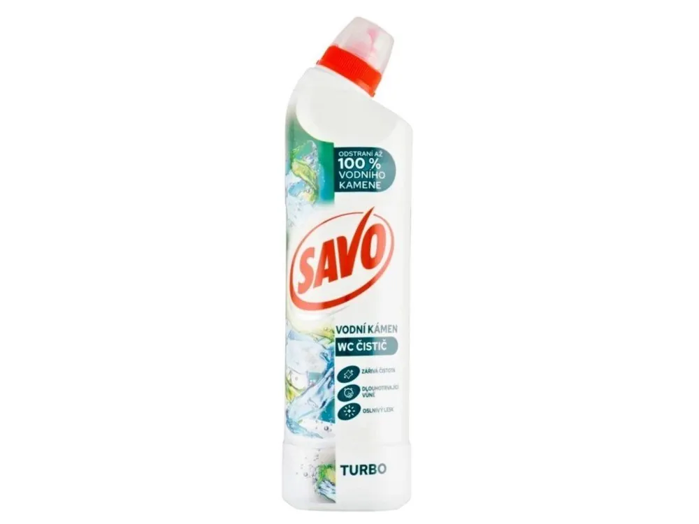 Savo WC gel 700 ml Turbo na vodní kámen Omezená Nabídka