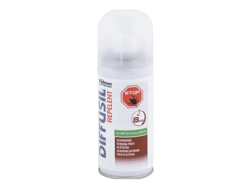 Diffusil repelent 100 ml Proti Klíšťatům rychleschnoucí sprej (EXP 2/26) Bezpečná Platba