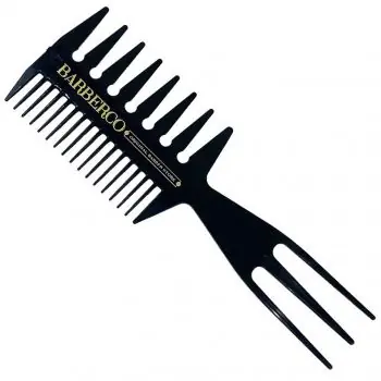 Značkový BARBERCO Three-Sided Comb Black - texturovací trojstranný hřeben na vlasy