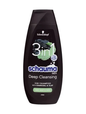 Oblíbený Schauma Men šampon 400 ml Deep Cleansing 3v1
