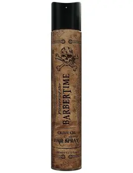 Poslední Šance BARBERTIME Olive Oil Sheeny Hair Spray 400ml - pánský silně tužící lak na vlasy s leskem