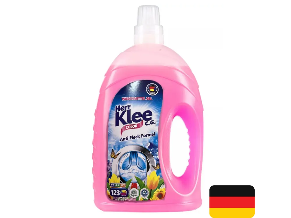 Cenová Bomba Klee prací gel 123 dávek Color 4,305 l