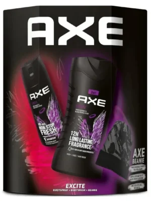Axe dárková sada Excite (sprchový gel 250 ml + deodorant 150 ml + zimní čepice) Bezpečná Platba