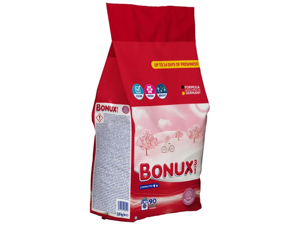 Oblíbený Bonux 3v1 prací prášek 90 dávek Color Pure Magnolia 5,85 kg