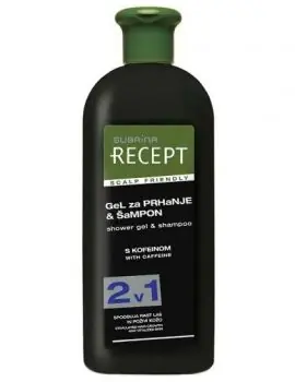 SUBRÍNA Recept Coffein Shower Gel And Shampoo 400ml - kofeinový šampon a sprchový gel 2v1 Vrácení Zdarma