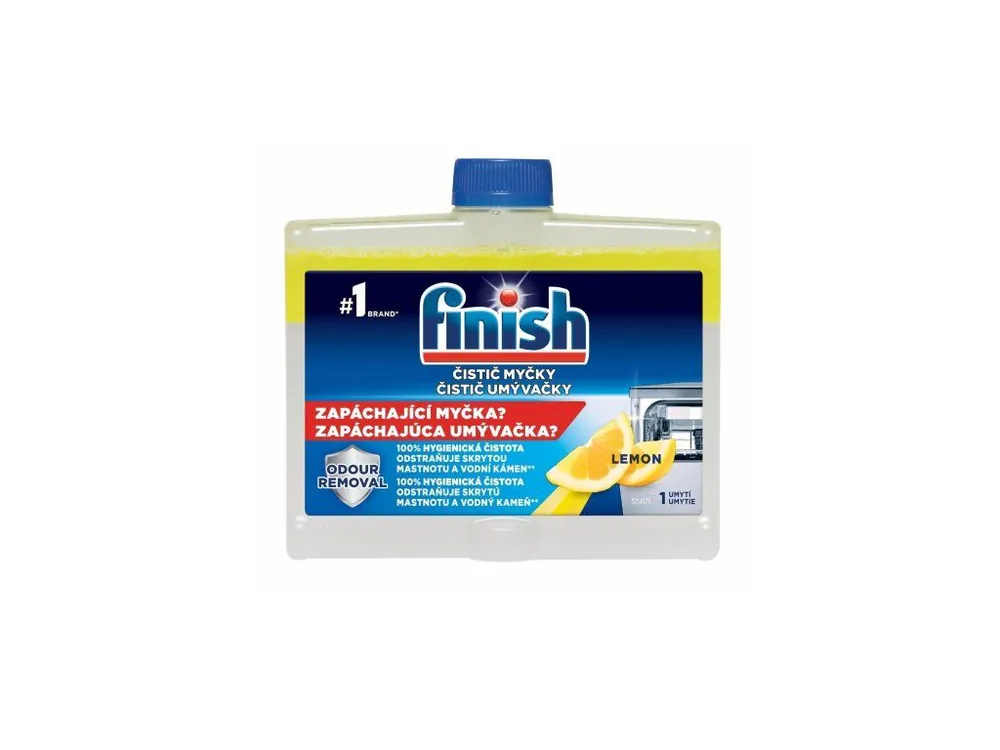 Finish čistič myčky 250 ml Lemon Akce