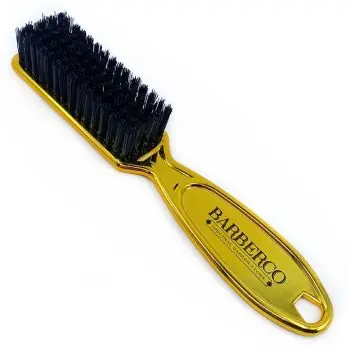 Poslední Šance BARBERCO Fade Brush GOLD - čisticí kartáček s rukojetí na odstranění vlasů - zlatý
