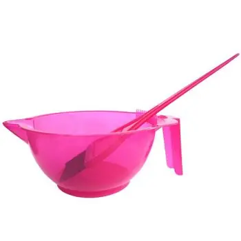 Pouze Dnes DUKO 1671+1675 Set na barvení vlasů - miska se zoubky 300ml + štětec - růžový