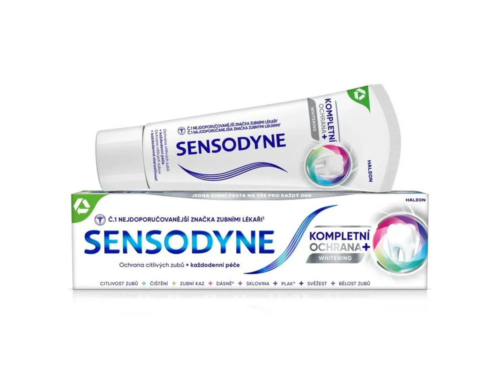 Sensodyne zubní pasta 75 ml Kompletní ochrana + Whitening Bezpečná Platba