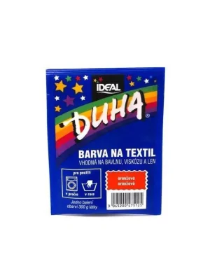 Duha barva na textil 15 g Oranžová Tovární Cena