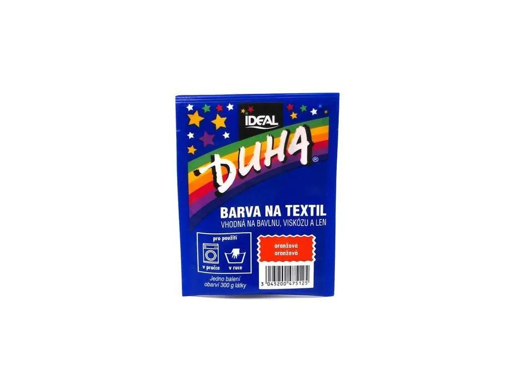 Duha barva na textil 15 g Oranžová Tovární Cena