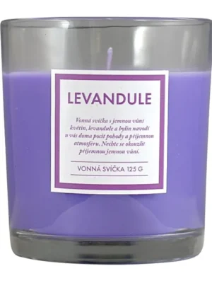 Aktuální Q-Home vonná svíčka 125 g Levandule