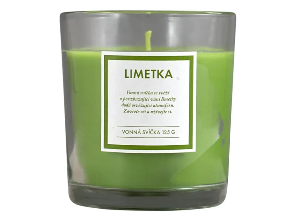 Q-Home vonná svíčka 125 g Limetka Nízká Cena