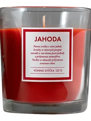 Q-Home vonná svíčka 125 g Jahoda Pouze Dnes