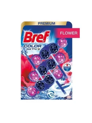 Autentický Bref WC blok Color Aktiv 3 ks (3x50g) Flower