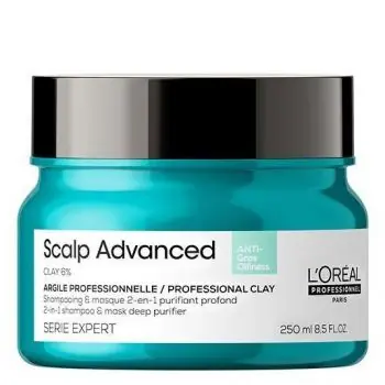 L´ORÉAL Scalp Advanced Anti-Oiliness 2-in-1 Purifier Clay 250ml - maska 2v1 na mastné vlasy Sezónní Sleva