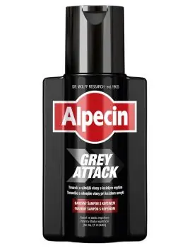 ALPECIN Grey Attack Shampoo 200ml - barevný šampon proti šedinám a vypadávání vlasů Akční Nabídka