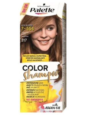 Značkový Palette Color Shampoo 7-554 (317) Oříškově plavý
