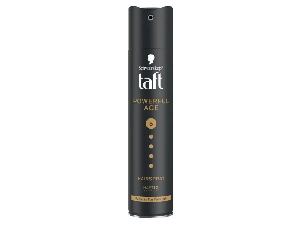 Novinka Taft lak na vlasy 250 ml Powerful Age 5