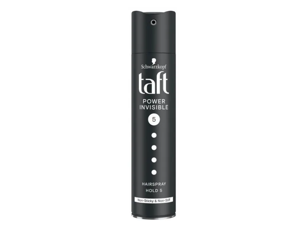 Taft lak na vlasy 250 ml Power Invisible 5 Sezónní Sleva