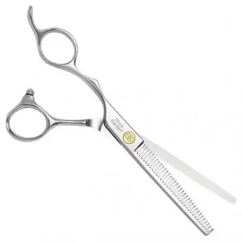 OLIVIA GARDEN SilkCut PRO Thinner Left 6-35´ Silver - kadeřnické efilační nůžky pro leváky Výprodej