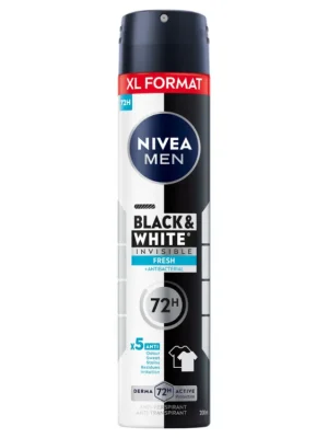 Expresní Doručení Nivea Men antiperspirant sprej 200 ml Invisible Black & White Fresh XL