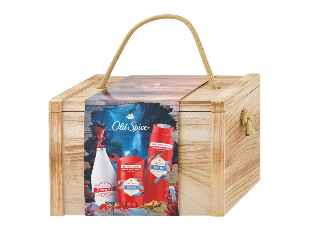 Ověřený Old Spice dárková sada Deep Sea (sprchový gel + voda po holení + deodorant stick)