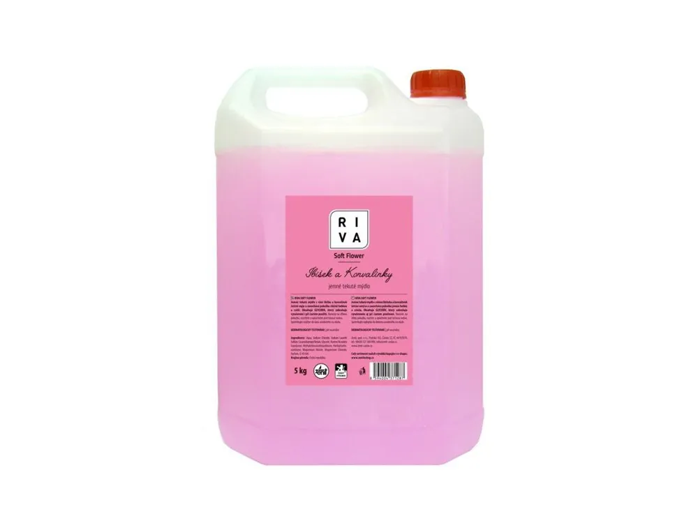 Riva tekuté mýdlo 5 kg Soft Flower Ibišek a Konvalinky Super Cena