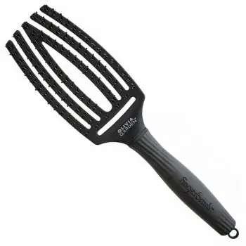 Koupit Online OLIVIA GARDEN FB1PC-DET Fingerbrush Detangler Medium Black - Profi kartáč s nylonovými štětinami