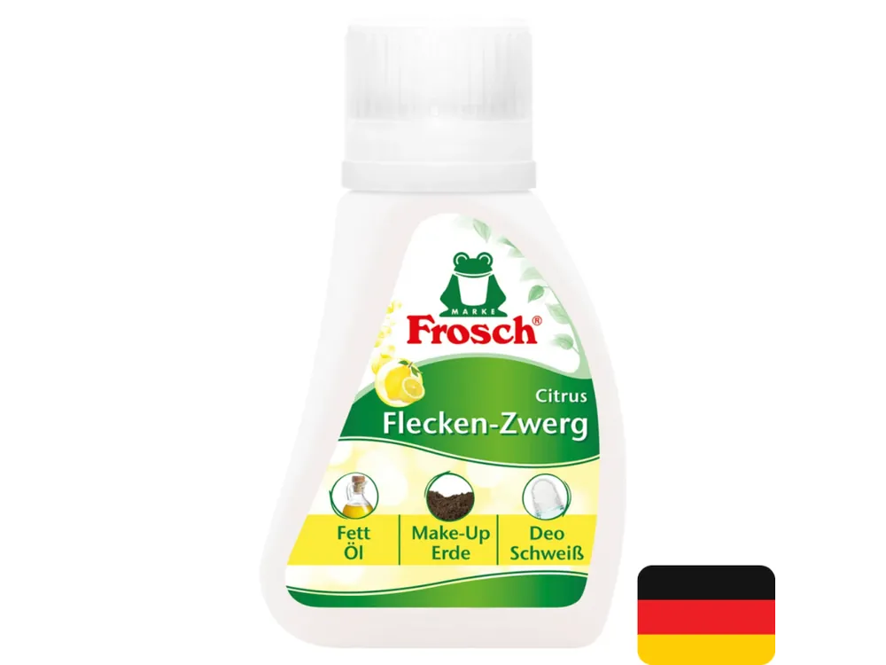 Koupit Online Frosch odstraňovač skvrn 75 ml na olej, tuk, hlínu, make-up, deo, pot atd.