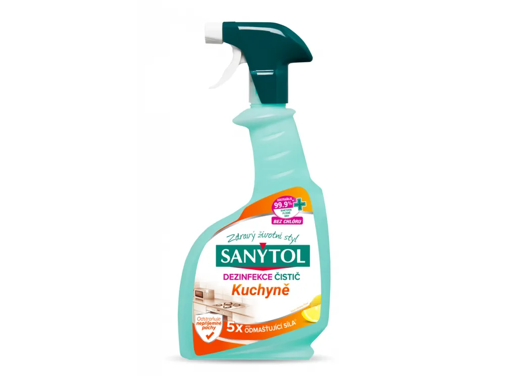 Sanytol dezinfekční čistič na kuchyně 500 ml vůně citrónu Kup Teď