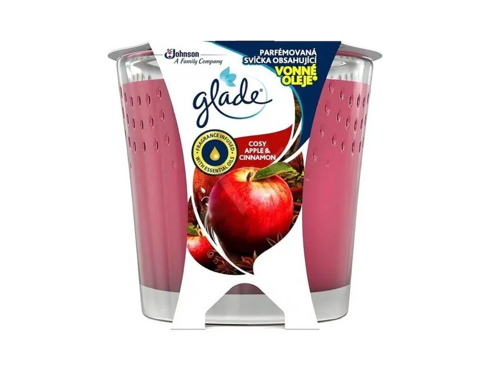 Přímo Od Výrobce Glade svíčka 129 g Cosy Apple & Cinnamon