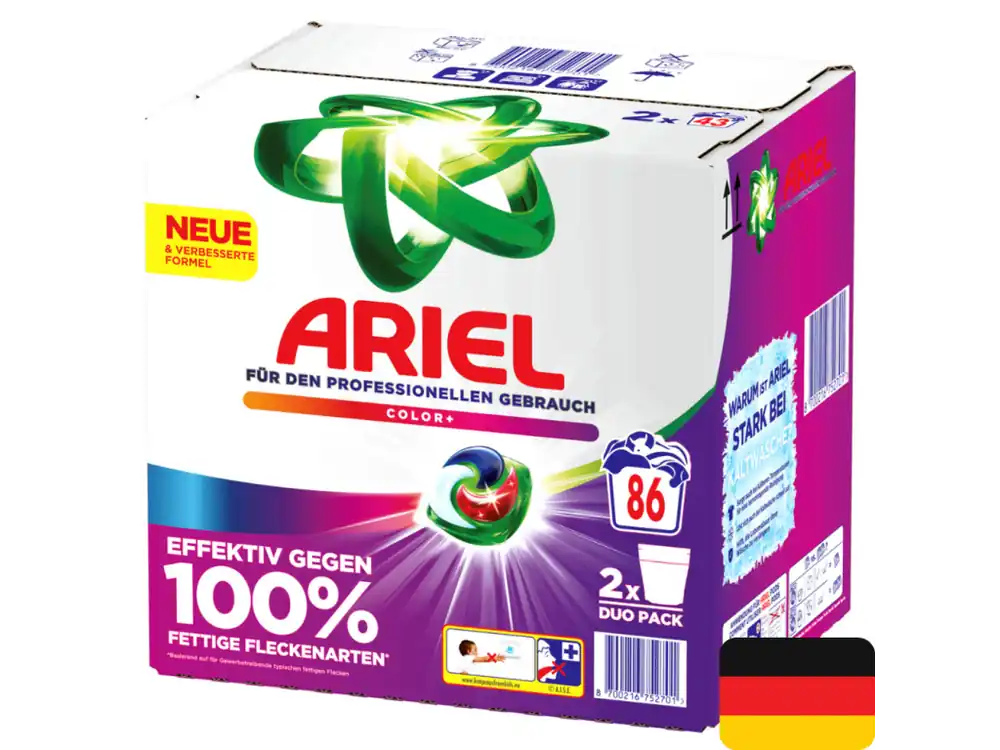 Nízká Cena Ariel gelové kapsle 86 ks (2x43 ks) Professional Color+