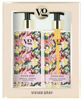 VIVIAN GRAY SENSUAL JASMINE Cream Soap + Hand Lotion 2x350ml - tekuté mýdlo a mléko na ruce Nejlepší Volba