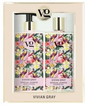 VIVIAN GRAY SENSUAL JASMINE Shower Gel + Body Lotion 2x350ml - sprchový gel a tělové mléko Nízká Cena