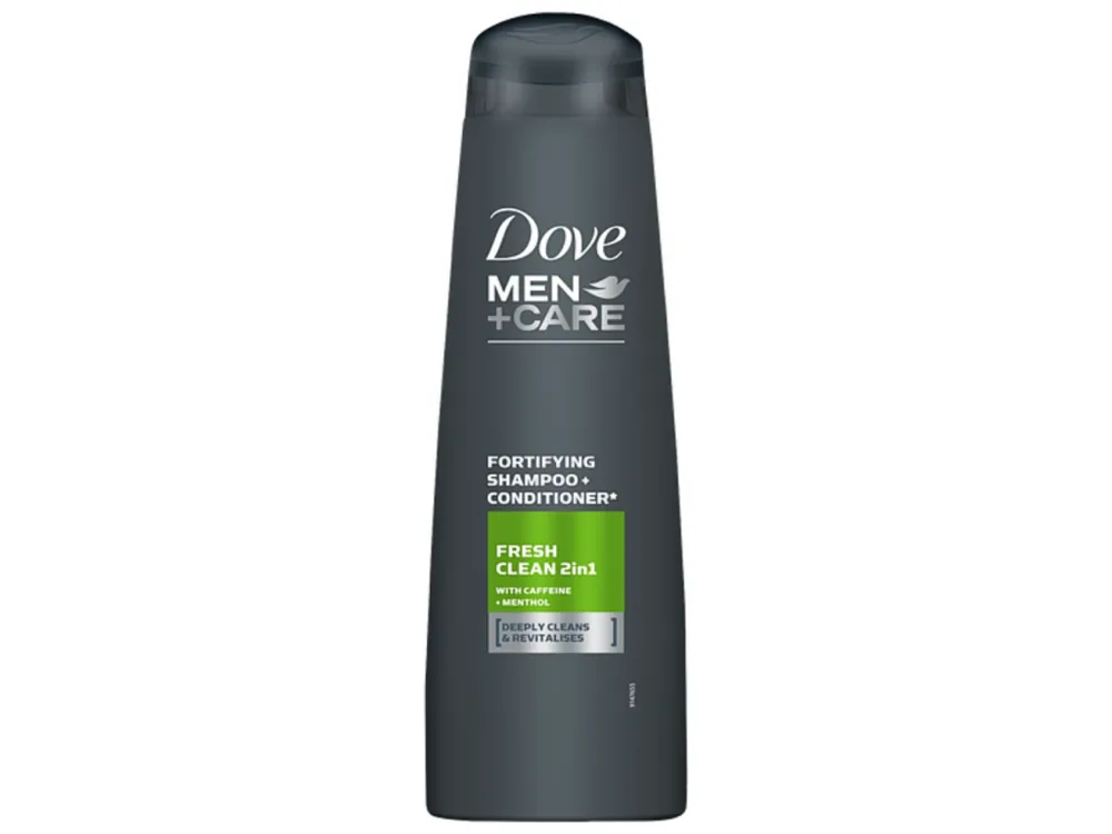 Dove Men+Care šampon 400 ml Fresh Clean 2v1 s kofeinem Akce