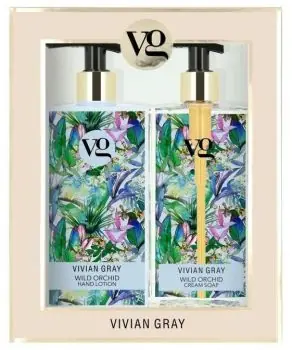 VIVIAN GRAY WILD ORCHID Cream Soap + Hand Lotion 2x350ml - tekuté mýdlo a mléko na ruce Zlevněný