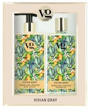 Top Prodej VIVIAN GRAY SPARKLING ORANGE Shower Gel + Body Lotion 2x350ml - sprchový gel a tělové mléko