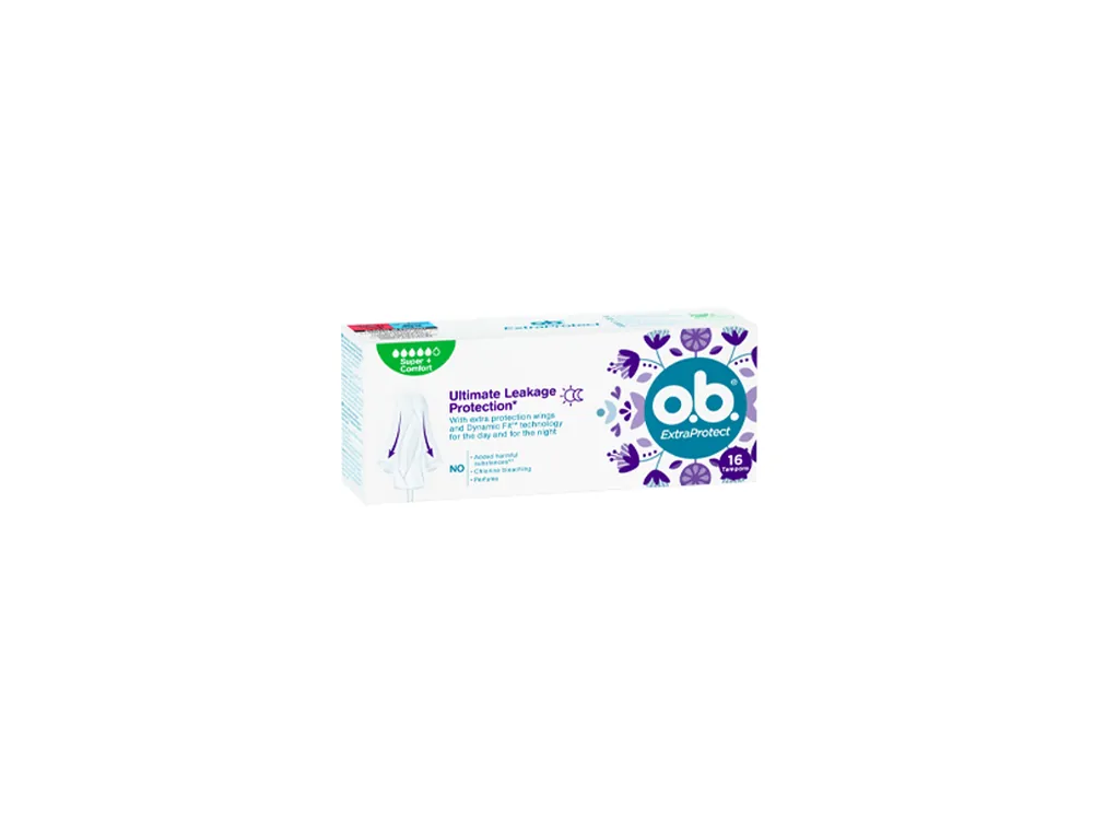 O.B. tampony 16 ks ExtraProtect Super + Comfort Omezená Nabídka