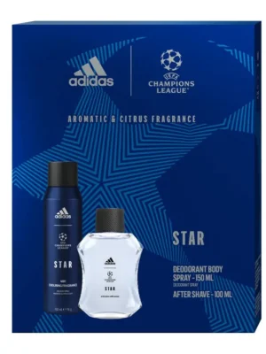 Přímo Od Výrobce Adidas dárková sada UEFA Star (VPH 100 ml + deodorant 150 ml)
