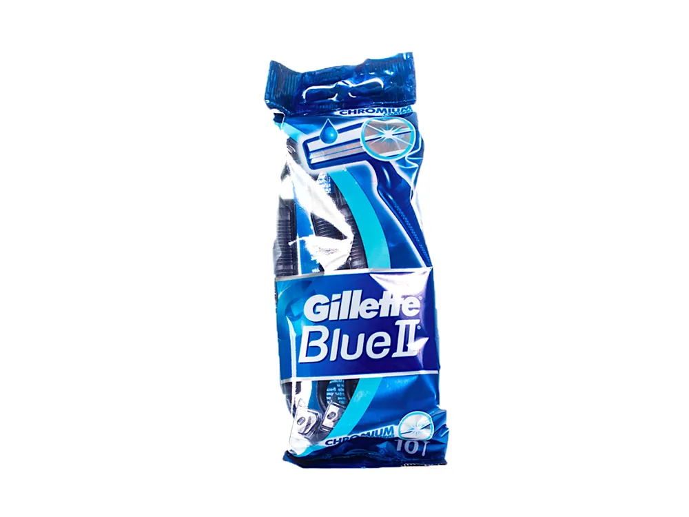 Víkendová Akce Gillette jednorázové holicí strojky Blue2 Chromium 10 ks